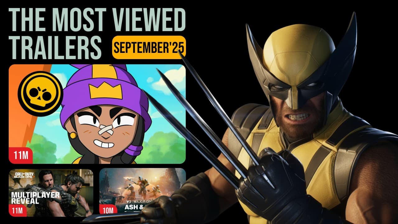 38 Game Trailers That Surpassed 1.5 Million Views in September 2025