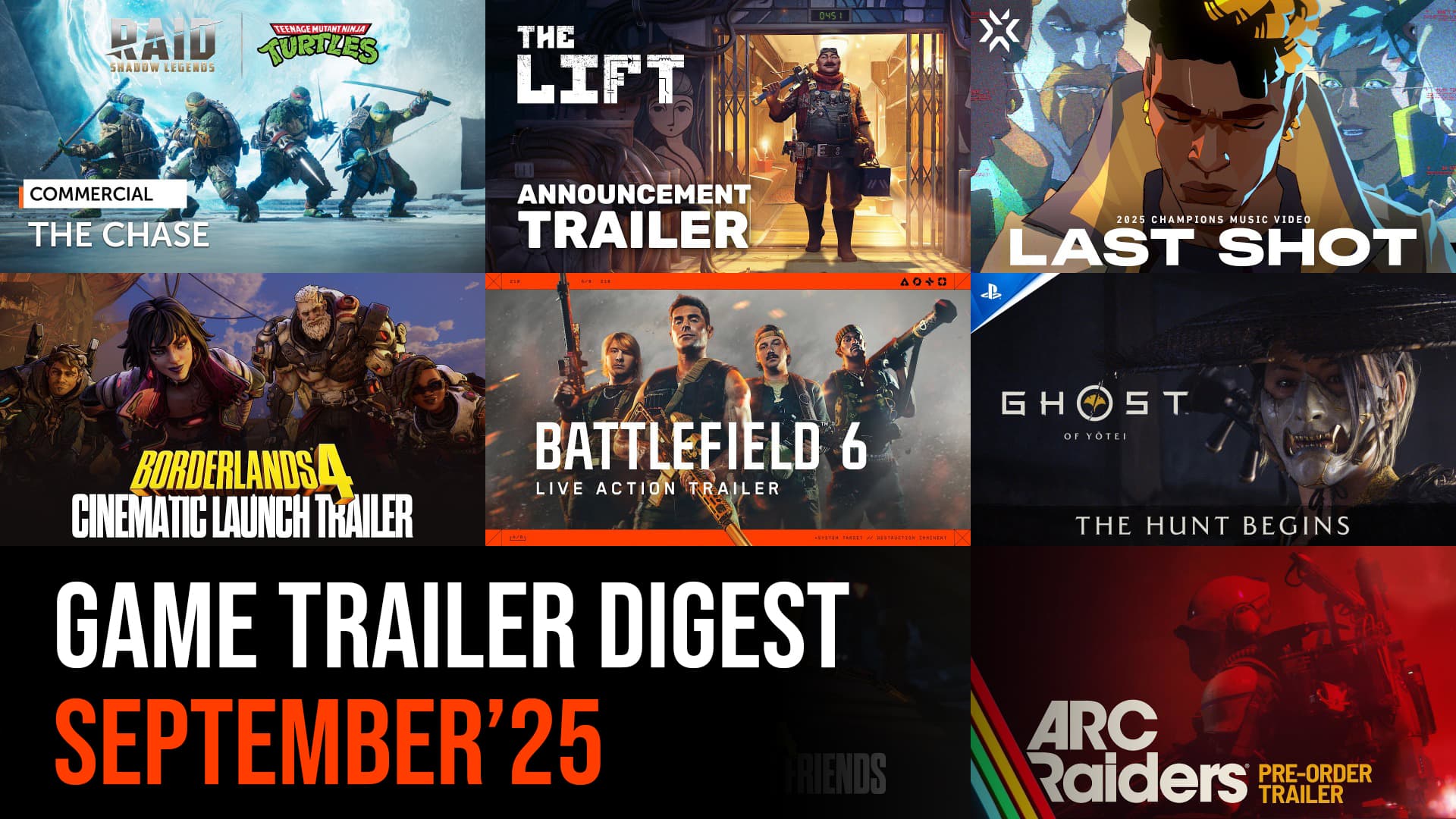 Digest of The Most Interesting Trailers of September'25